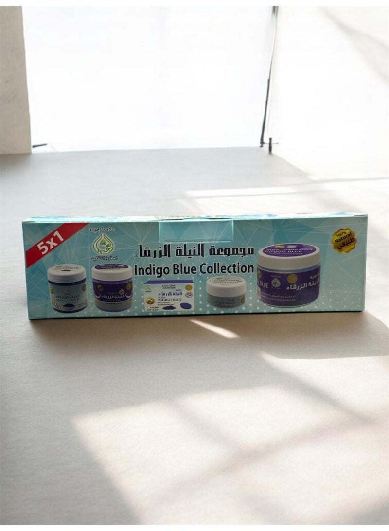 NILA Ogaili's Complete Nila Indigo Skincare Set: Soap, Face & Body Scrub, Cream, and Powder - Nourish and Revitalize Your Skin Naturally - Image 2